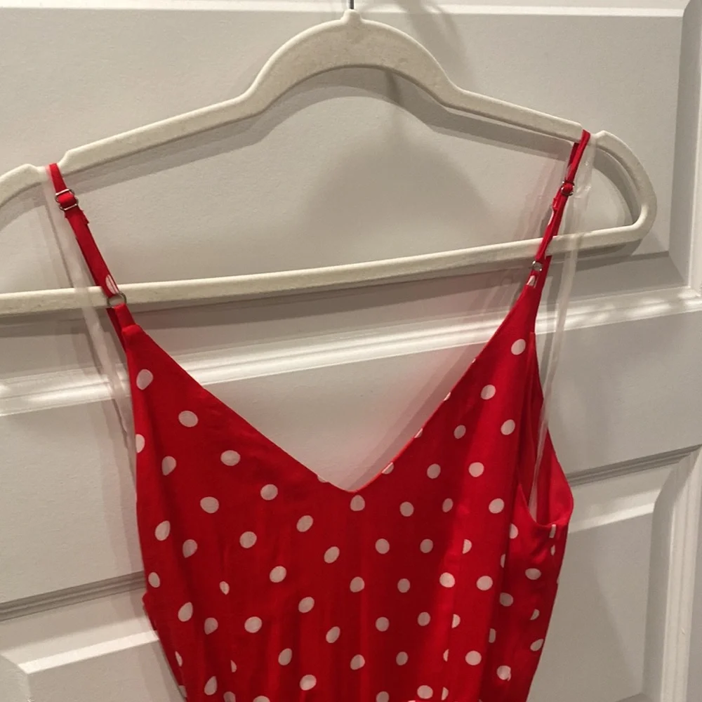 Lunik Red Polka Dot Wrap Dress NWT - Picture 7 of 8